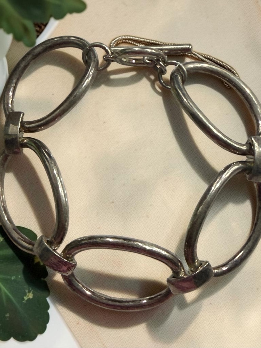 Silver Tone Link Bracelet